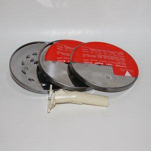 Cuisinart DLC-8 & DLC-10 Three Disk Set with Stem